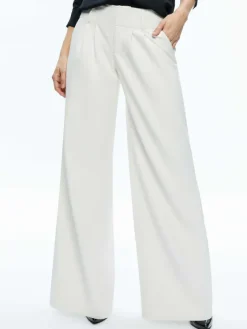 Women Alice and Olivia Anders Vegan Leather Low Rise Pant