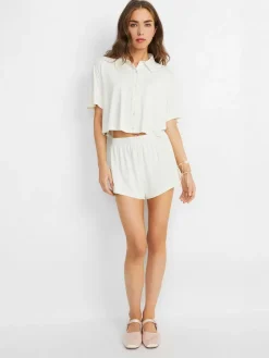 Women Alice and Olivia A+O X Big Feelings Madden Short Sleeve Set