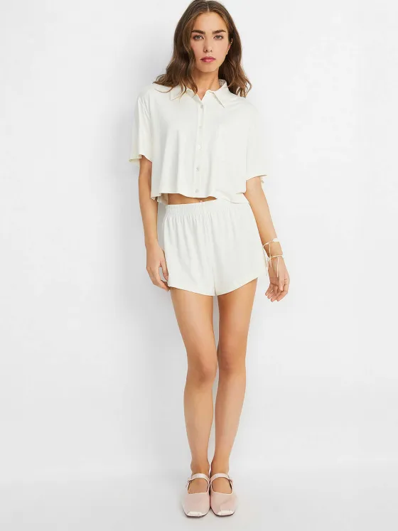 Women Alice and Olivia A+O X Big Feelings Madden Short Sleeve Set