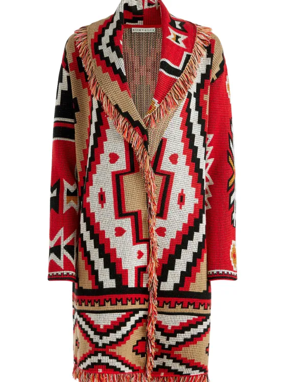 Women Alice and Olivia Astrid Long Cardigan