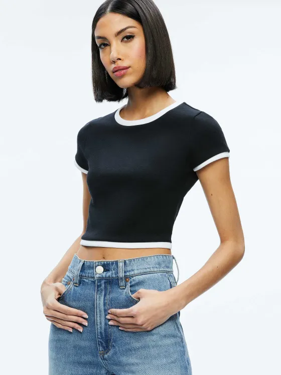 Women Alice and Olivia Baby Tee