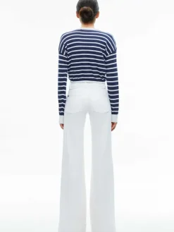 Women Alice and Olivia Bernetta Cropped Drawstring Pullover