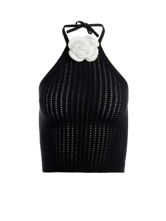 Women Alice and Olivia Bessie Halter Top