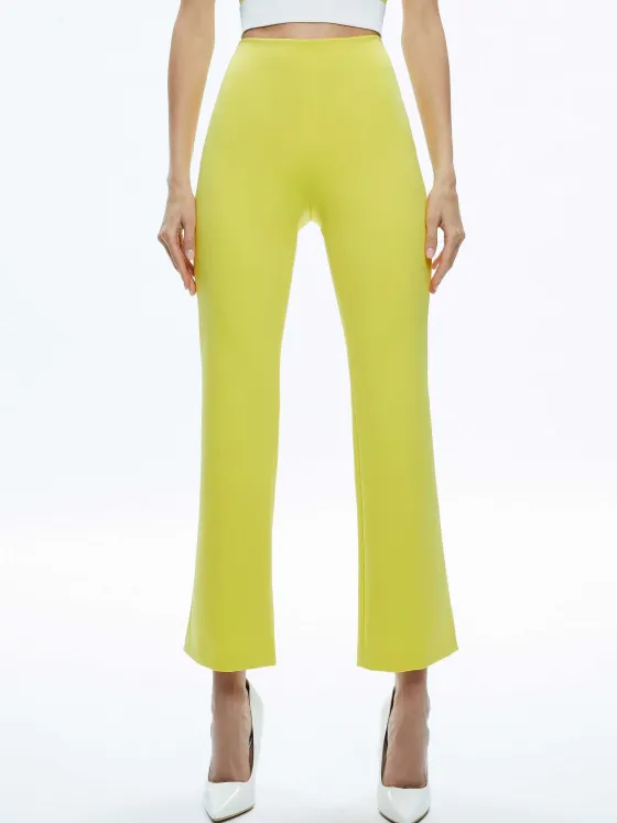 Women Alice and Olivia Boyd Crewneck Tank + Rmp Mid Rise Back-Zip Bootcut Ankle Pant