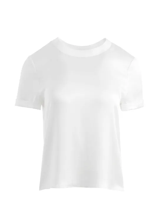 Women Alice and Olivia Braden Drop Shoulder Tee
