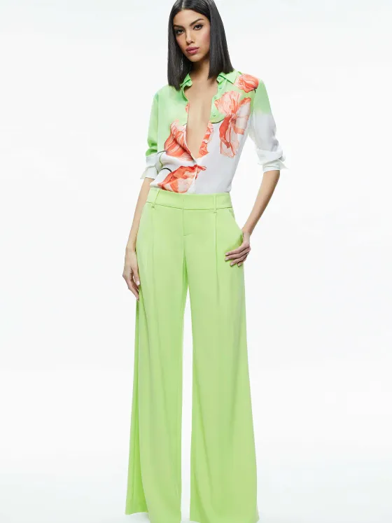 Women Alice and Olivia Brady Slim Button Down