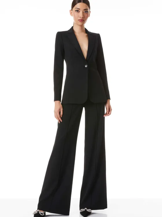 Women Alice and Olivia Breann Long Fitted Blazer