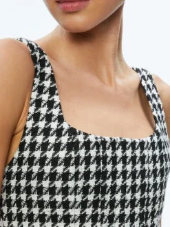 Women Alice and Olivia Breslin Corset Top + Donald Side Button Skirt