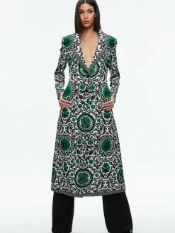 Women Alice and Olivia Bret Long Blazer