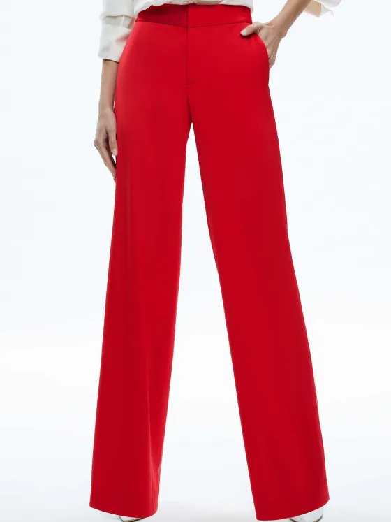 Women Alice and Olivia Calvin Wide Leg Baggy Trouser