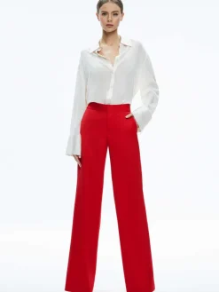 Women Alice and Olivia Calvin Wide Leg Baggy Trouser