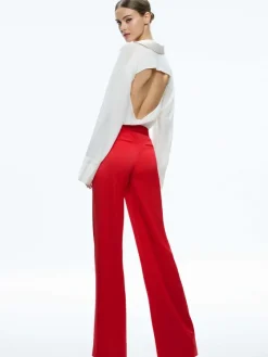 Women Alice and Olivia Calvin Wide Leg Baggy Trouser