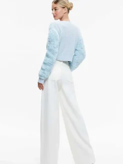 Women Alice and Olivia Casilda Faux Fur Cropped Cardigan