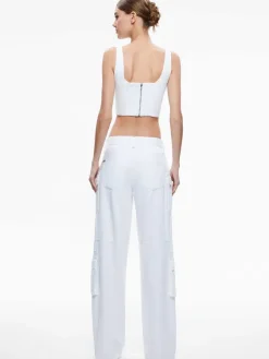 Women Alice and Olivia Cay Baggy Cargo Jeans