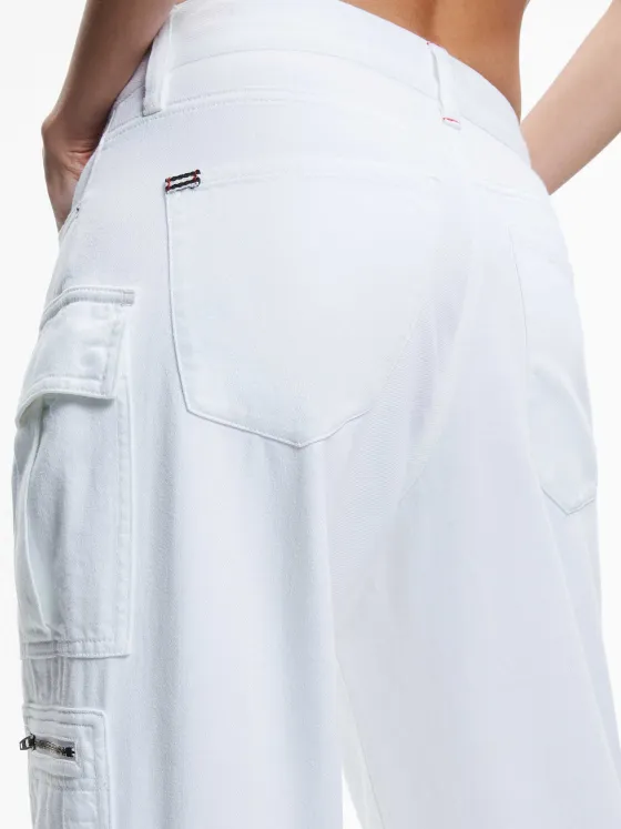 Women Alice and Olivia Cay Baggy Cargo Jeans