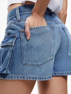 Women Alice and Olivia Cay Low Rise Cargo Short