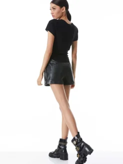 Women Alice and Olivia Cindy Classic Cropped Tee
