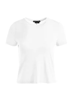 Women Alice and Olivia Cindy Classic Cropped Tee