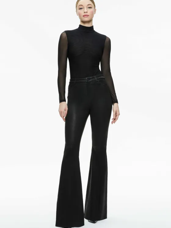 Women Alice and Olivia Clarinda Turtleneck Bodysuit