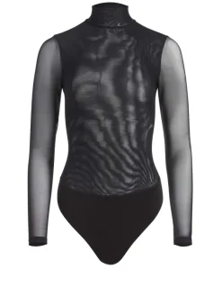 Women Alice and Olivia Clarinda Turtleneck Bodysuit