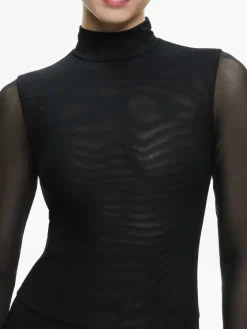 Women Alice and Olivia Clarinda Turtleneck Bodysuit