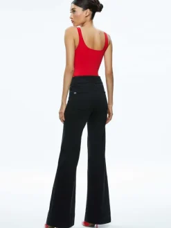 Women Alice and Olivia Daryn Full Length Sweater Tank