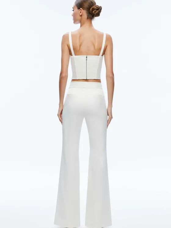 Women Alice and Olivia Deanna High Waisted Bootcut Pant