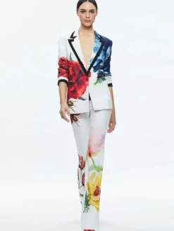 Women Alice and Olivia Denny Notch Collar Boyfriend Blazer