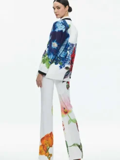 Women Alice and Olivia Denny Notch Collar Boyfriend Blazer + Livi Mid Rise Trouser