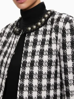 Women Alice and Olivia Deon Two-Fer Tweed Jacket