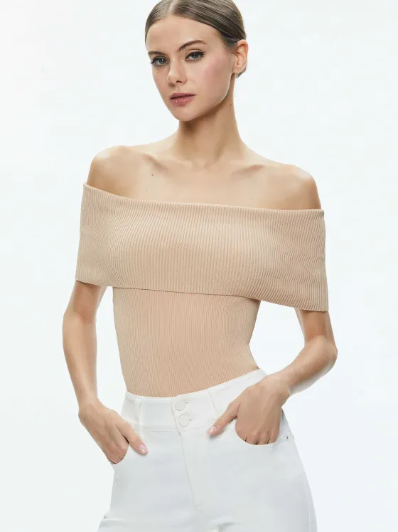 Women Alice and Olivia Dolan Foldover Sleeveless Pullover