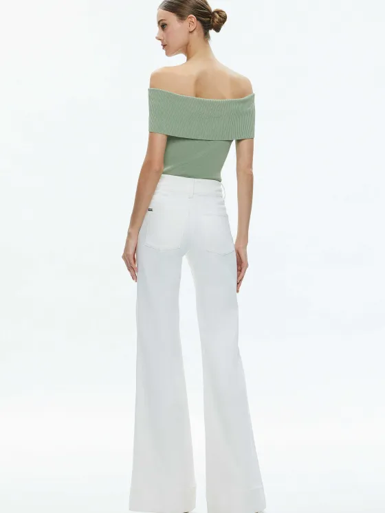 Women Alice and Olivia Dolan Foldover Sleeveless Pullover