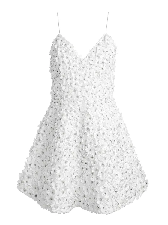 Women Alice and Olivia Domenica Embellished Mini Gown