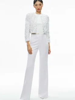 Women Alice and Olivia Domenica Embellished Mini Gown + Lorna Embellished Cropped Jacket