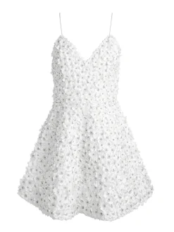 Women Alice and Olivia Domenica Embellished Mini Gown + Lorna Embellished Cropped Jacket