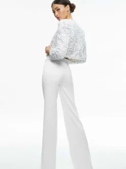 Women Alice and Olivia Domenica Embellished Mini Gown + Lorna Embellished Cropped Jacket