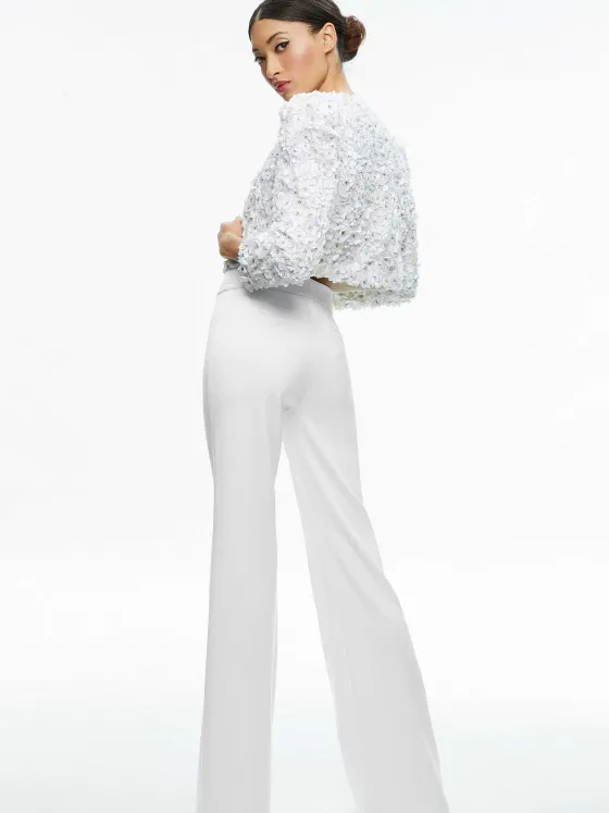 Women Alice and Olivia Domenica Embellished Mini Gown + Lorna Embellished Cropped Jacket