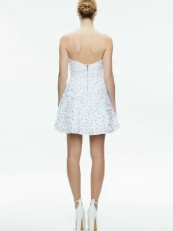 Women Alice and Olivia Domenica Embellished Mini Gown + Lorna Embellished Cropped Jacket