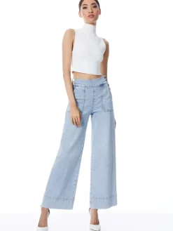 Women Alice and Olivia Donald High Waisted Jean