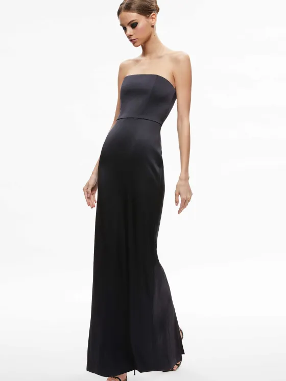 Women Alice and Olivia Doreen Strapless Maxi Dress