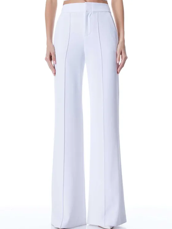 Women Alice and Olivia Dylan High Waisted Wide Leg Pant