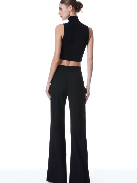 Women Alice and Olivia Dylan High Waisted Wide Leg Pant