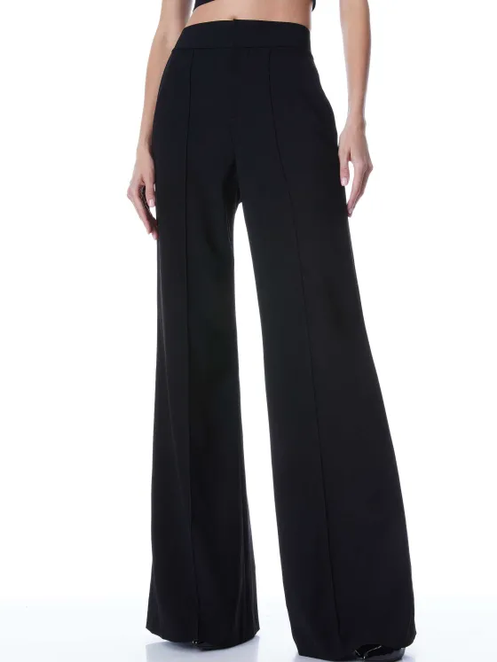 Women Alice and Olivia Dylan High Waisted Wide Leg Pant