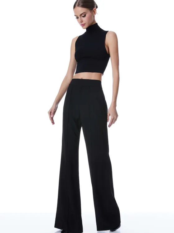 Women Alice and Olivia Dylan High Waisted Wide Leg Pant