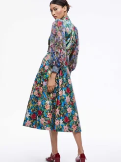Women Alice and Olivia Earla Vegan Leather Flare Skirt
