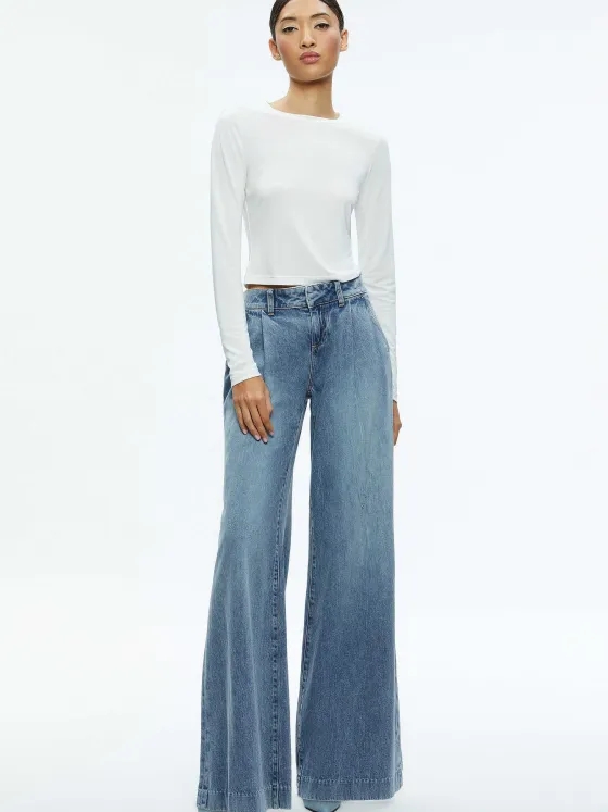 Women Alice and Olivia Eric Low Rise Jean