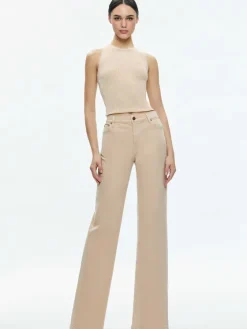 Women Alice and Olivia Ernie Low Rise Buckle Back Jean