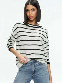 Women Alice and Olivia Fila Crewneck Pullover