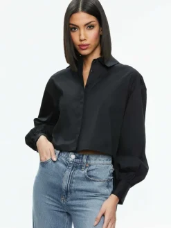 Women Alice and Olivia Finely High-Low Blouse