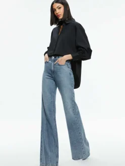 Women Alice and Olivia Finely High-Low Blouse